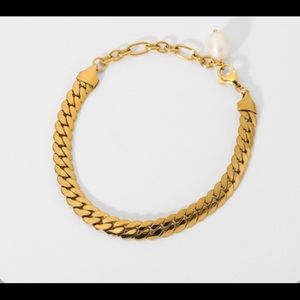 18K Pearl Chunky Bracelet